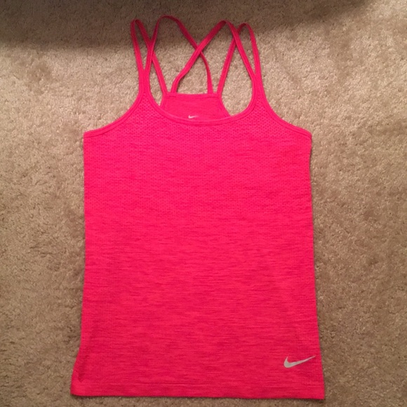 Nike Tops - Nike Dri-Fit Pink Tank Top